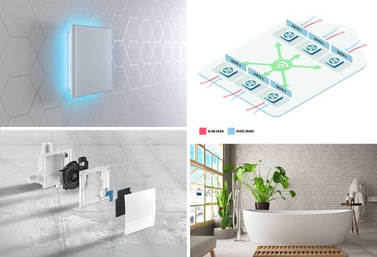 Decentralizirano prezračevanje kopalnice - LUNOS