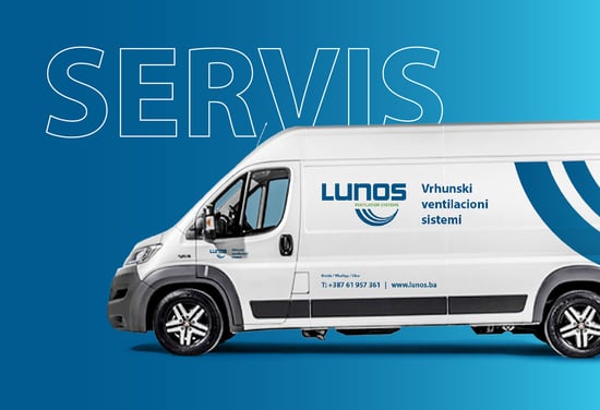 Stručni servis ventilaciskog sistema svake dvije godine - LUNOS